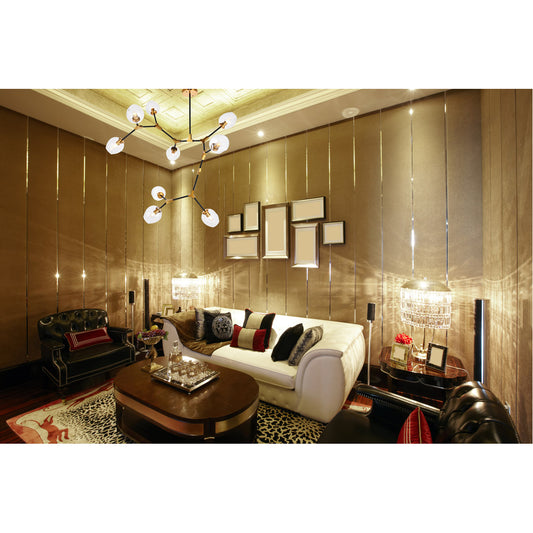 Cavoli 9-Light Chandelier Side Angle View | Lighting House Orillia