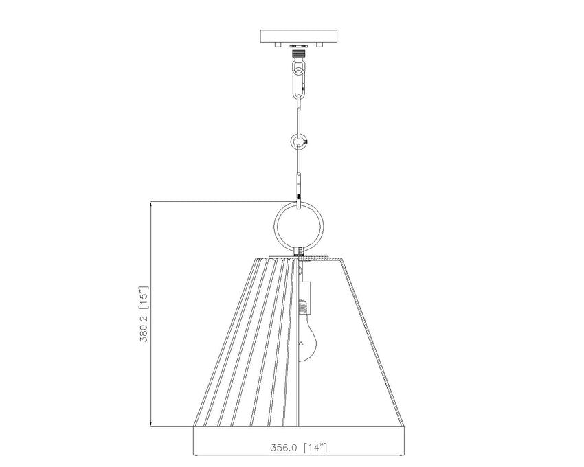 Z-Lite Pendant Alaric Dimensions - Lighting House Orillia