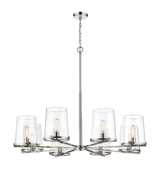 Z-Lite Callista 8-Light Chandelier Polished Nickel | Lighting House Orillia
