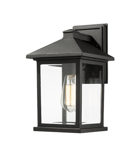 Z-Lite Portland Outdoor Wall Light Medium Black | Lighting House Orillia