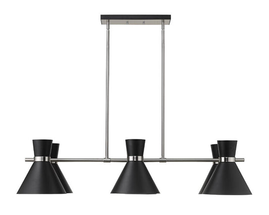 Z-Lite Soriano Linear Chandelier Kitchen Island Interior Lifestyle | Lighting House Orillia
