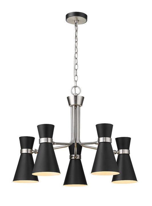 Z-Lite Soriano Chandelier 5-Light Brushed Nickel | Lighting House Orillia