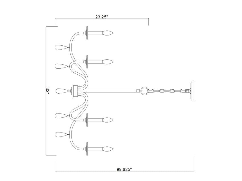 Z-Lite Toussant Chandelier Dimensions