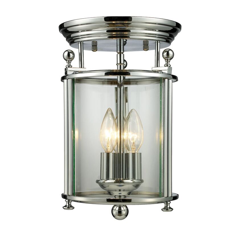 Z-Lite Wyndham Flush Mount Chrome | Lighting House Orillia