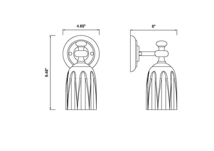 Z-Lite Orion Wall Sconce Chrome - Lighting House Orillia