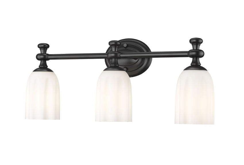 Z-Lite Orion Vanity Light 3-Light Matte Black - Lighting House Orillia