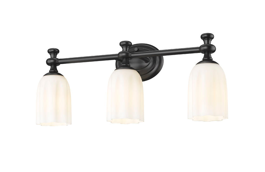 Z-Lite Orion Vanity Light 3-Light Matte Black - Lighting House Orillia