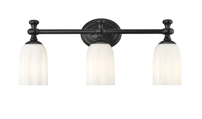 Z-Lite Orion Vanity Light 3-Light Matte Black - Lighting House Orillia