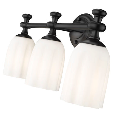 Z-Lite Orion Vanity Light 3-Light Matte Black - Lighting House Orillia