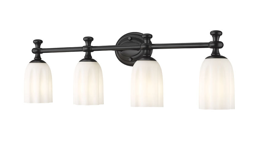 Z-Lite Orion Vanity Light 4-Light Matte Black - Lighting House Orillia