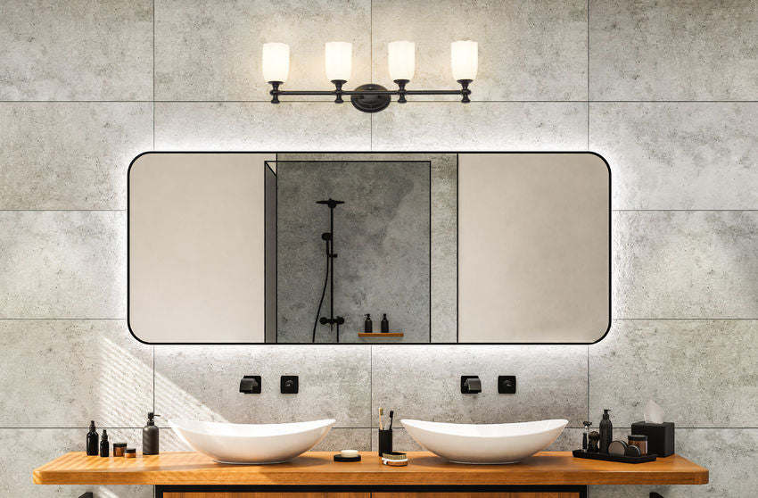 Z-Lite Orion Vanity Light 4-Light Matte Black - Lighting House Orillia