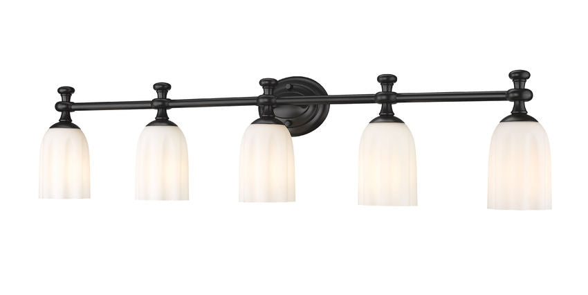 Z-Lite Orion Vanity Light 5-Light Matte Black - Lighting House Orillia