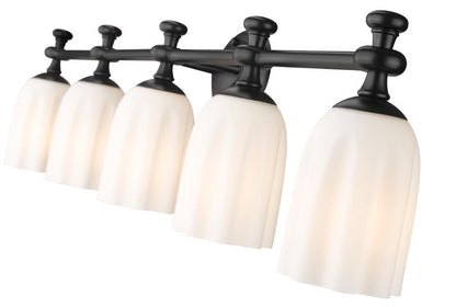 Z-Lite Orion Vanity Light 5-Light Matte Black - Lighting House Orillia