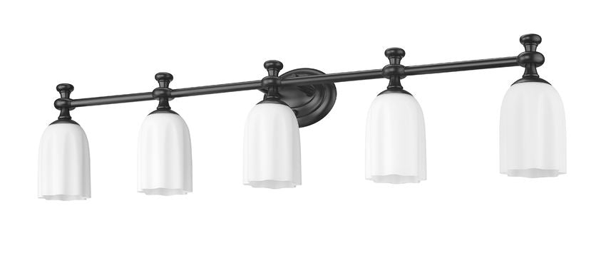 Z-Lite Orion Vanity Light 5-Light Matte Black - Lighting House Orillia