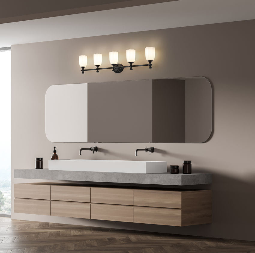 Z-Lite Orion Vanity Light 5-Light Matte Black - Lighting House Orillia