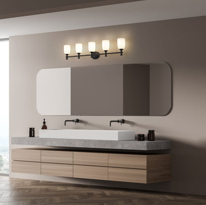 Z-Lite Orion Vanity Light 5-Light Matte Black - Lighting House Orillia