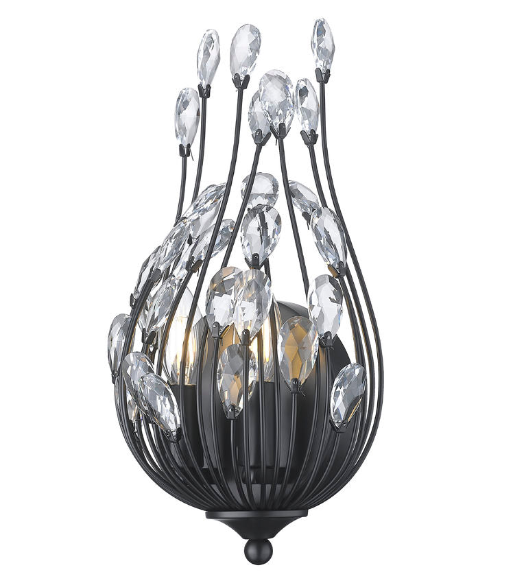 Z-Lite Wall Sconce Gabriella Matte Black - Lighting House Orillia