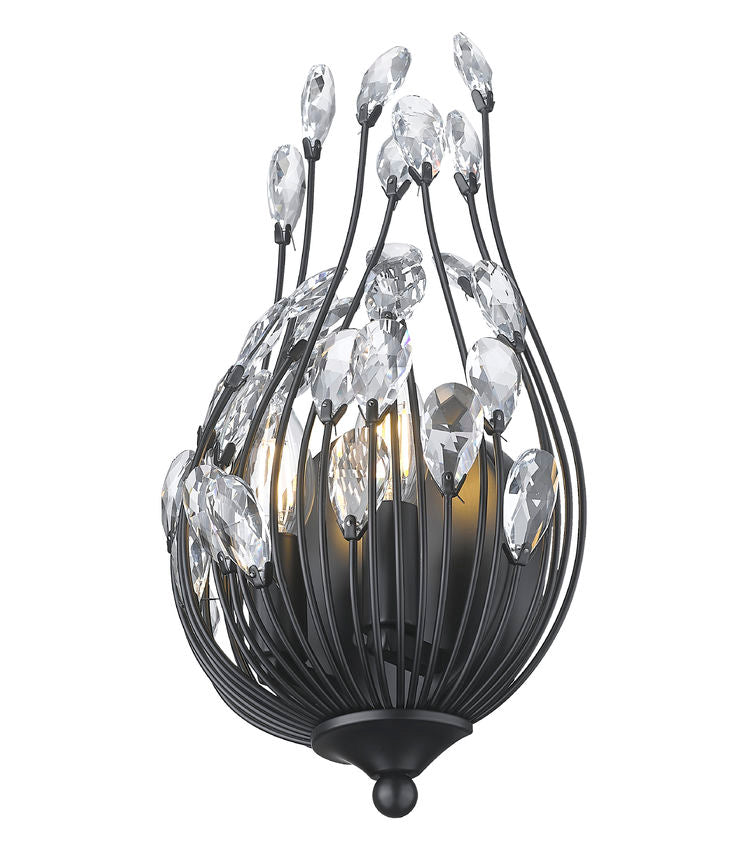 Z-Lite Wall Sconce Gabriella Matte Black - Lighting House Orillia
