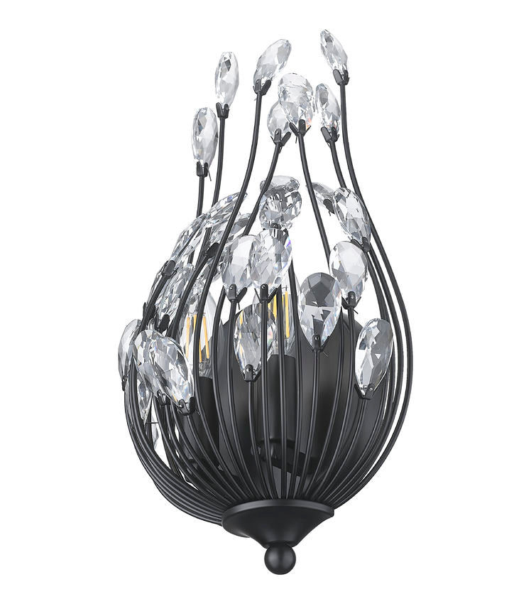 Z-Lite Wall Sconce Gabriella Matte Black - Lighting House Orillia