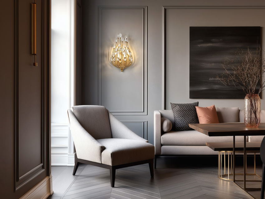 Z-Lite Wall Sconce Gabriella Modern Gold - Lighting House Orillia