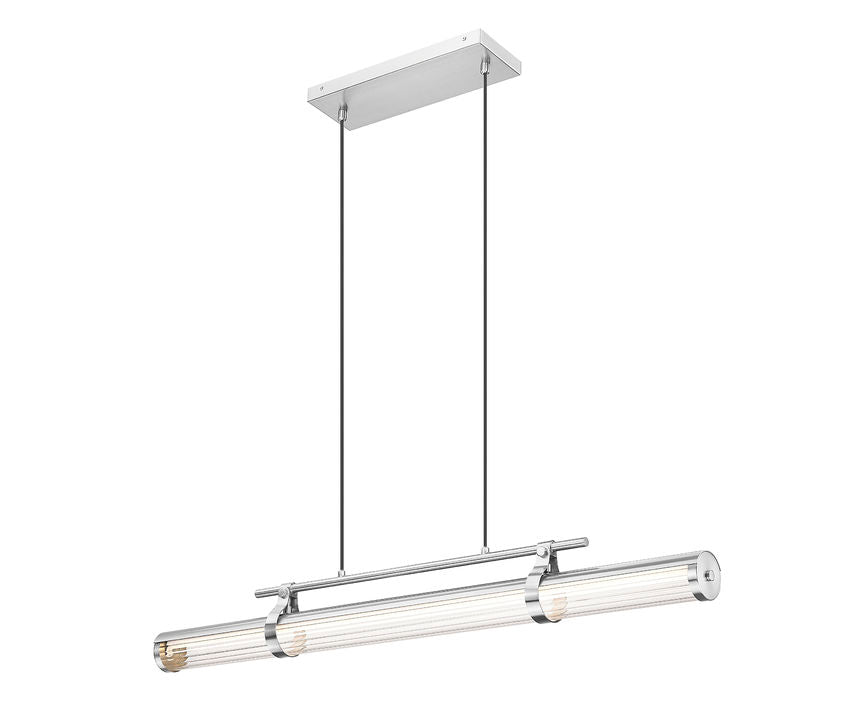 Z-Lite Benoit Linear Chandelier Brushed Nickel - lifestyle