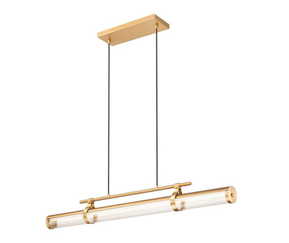 Z-Lite Benoit Linear Chandelier Modern Gold - lifestyle