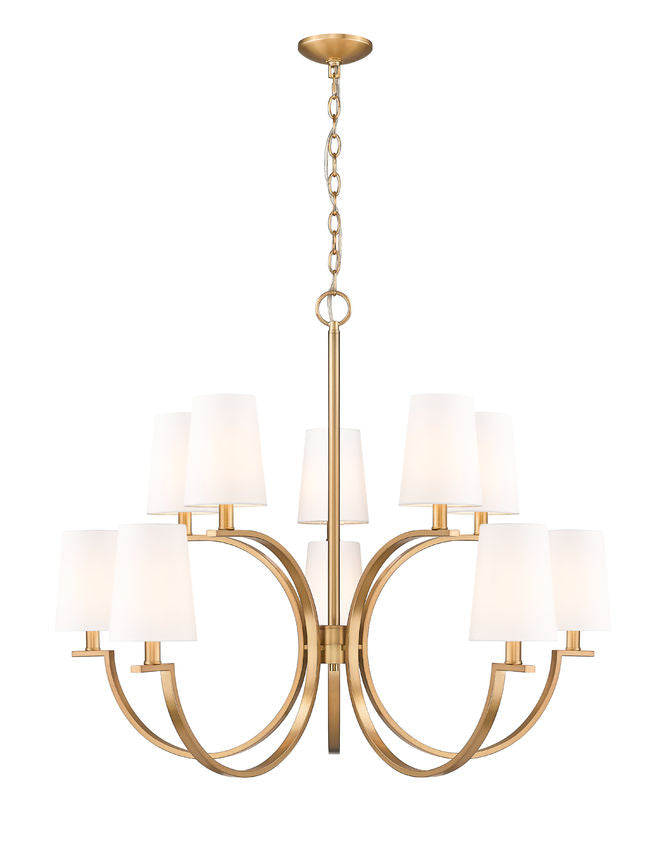 Z-Lite Cordelia Chandelier 10-Light Modern Gold - Lighting House Orillia