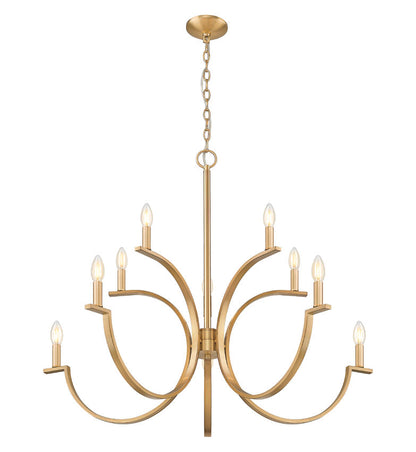 Z-Lite Cordelia Chandelier 10-Light Modern Gold - Lighting House Orillia