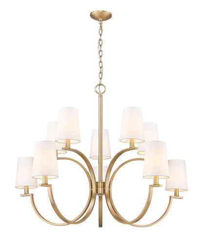 Z-Lite Cordelia Chandelier 10-Light Modern Gold - Lighting House Orillia