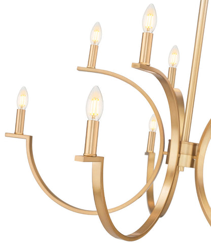 Z-Lite Cordelia Chandelier 10-Light Modern Gold - Lighting House Orillia