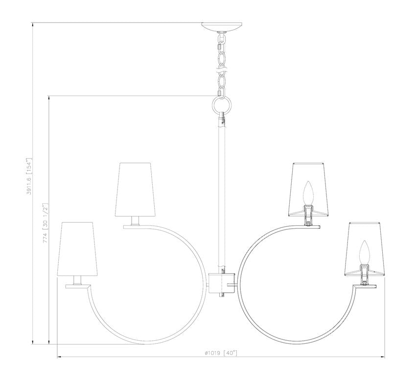Z-Lite Cordelia Chandelier 10-Light Modern Gold - Lighting House Orillia