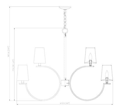 Z-Lite Cordelia Chandelier 10-Light Modern Gold - Lighting House Orillia