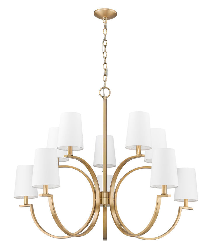 Z-Lite Cordelia Chandelier 10-Light Modern Gold - Lighting House Orillia