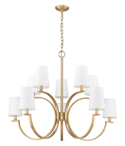 Z-Lite Cordelia Chandelier 10-Light Modern Gold - Lighting House Orillia