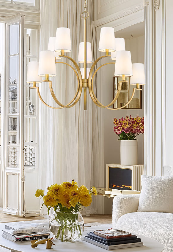 Z-Lite Cordelia Chandelier 10-Light Modern Gold - Lighting House Orillia
