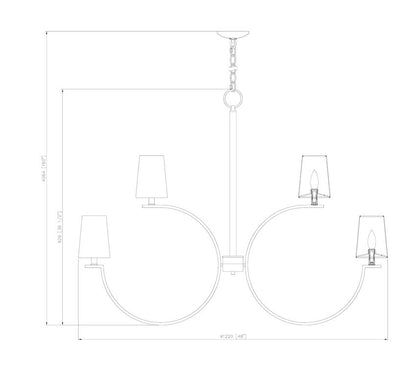 Z-Lite Cordelia Chandelier 12-Light Matte Black - Lighting House Orillia