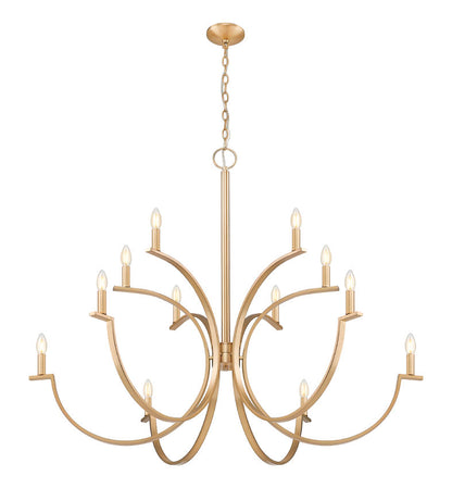 Z-Lite Cordelia Chandelier 12-Light Modern Gold - Lighting House Orillia