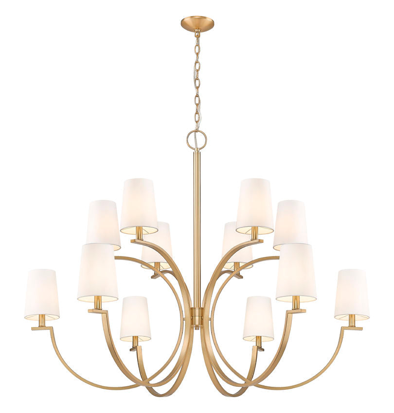 Z-Lite Cordelia Chandelier 12-Light Modern Gold - Lighting House Orillia