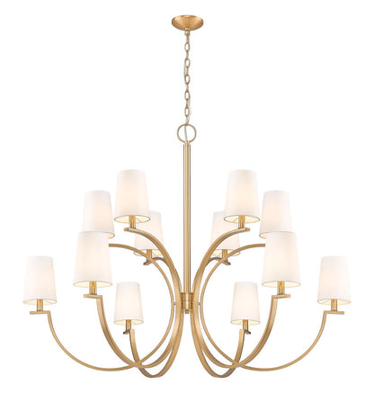 Z-Lite Cordelia Chandelier 12-Light Modern Gold - Lighting House Orillia