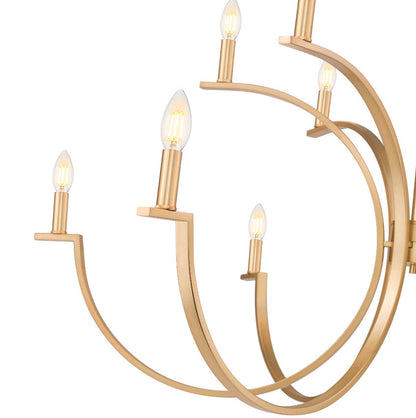 Z-Lite Cordelia Chandelier 12-Light Modern Gold - Lighting House Orillia