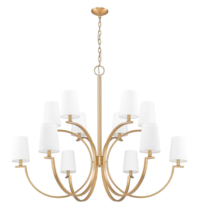 Z-Lite Cordelia Chandelier 12-Light Modern Gold - Lighting House Orillia