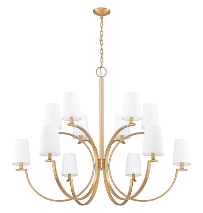 Z-Lite Cordelia Chandelier 12-Light Modern Gold - Lighting House Orillia