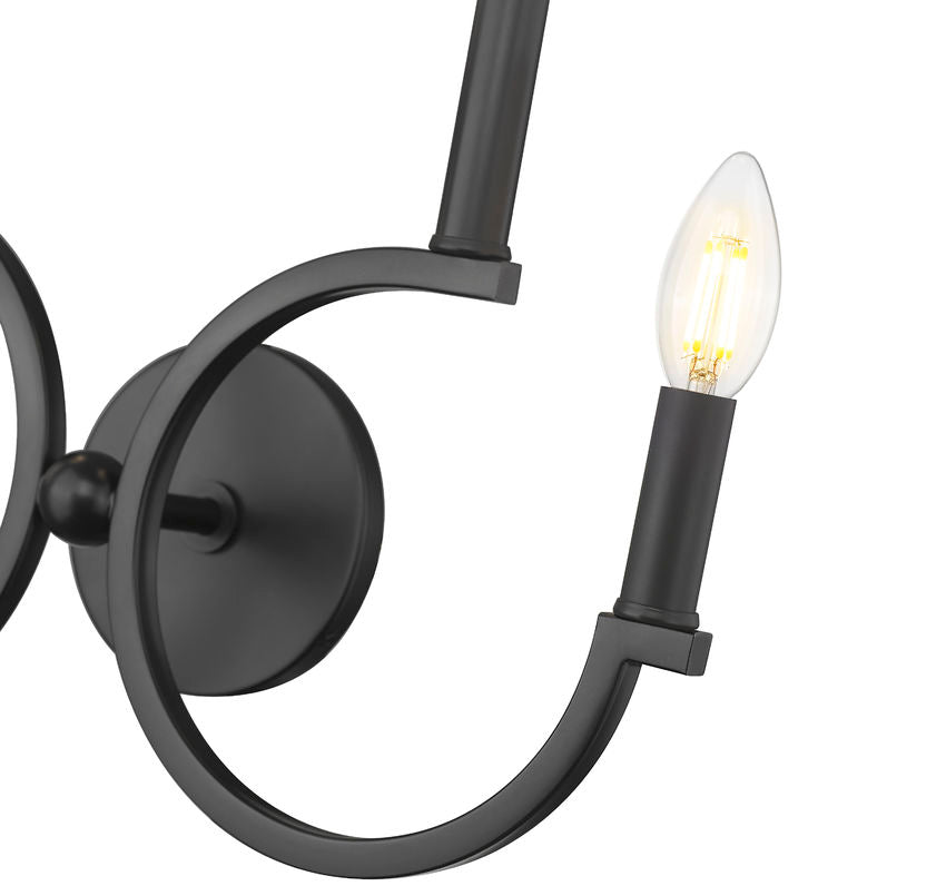Z-Lite Cordelia Wall Sconce Matte Black - Lighting House Orillia