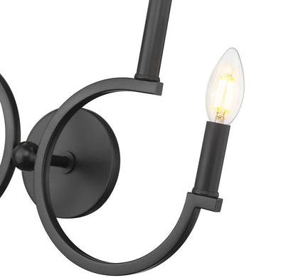 Z-Lite Cordelia Wall Sconce Matte Black - Lighting House Orillia