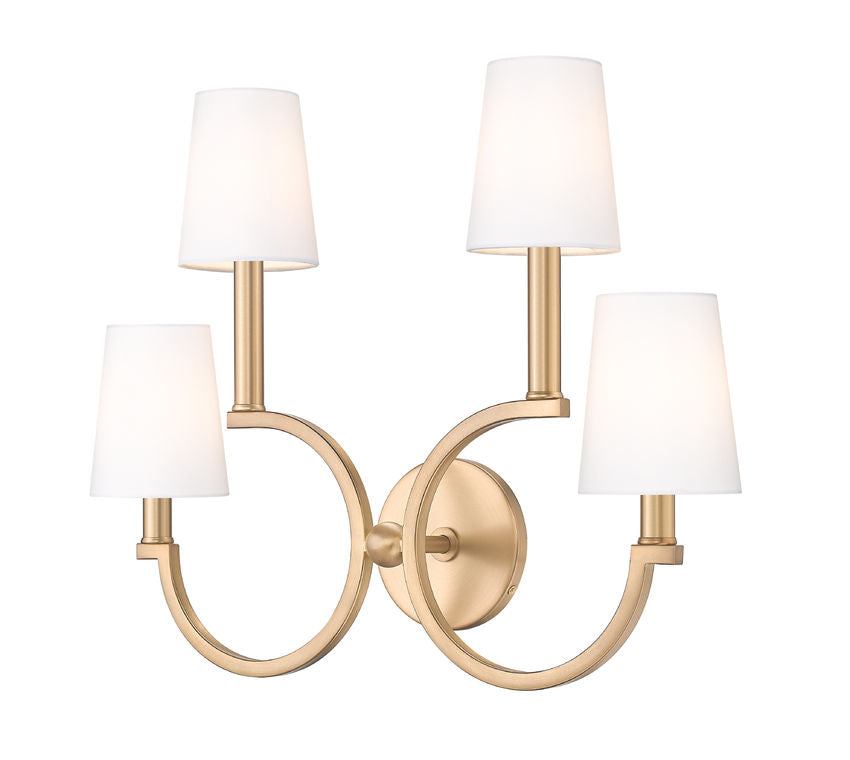 Z-Lite Cordelia Wall Sconce Modern Gold - Lighting House Orillia
