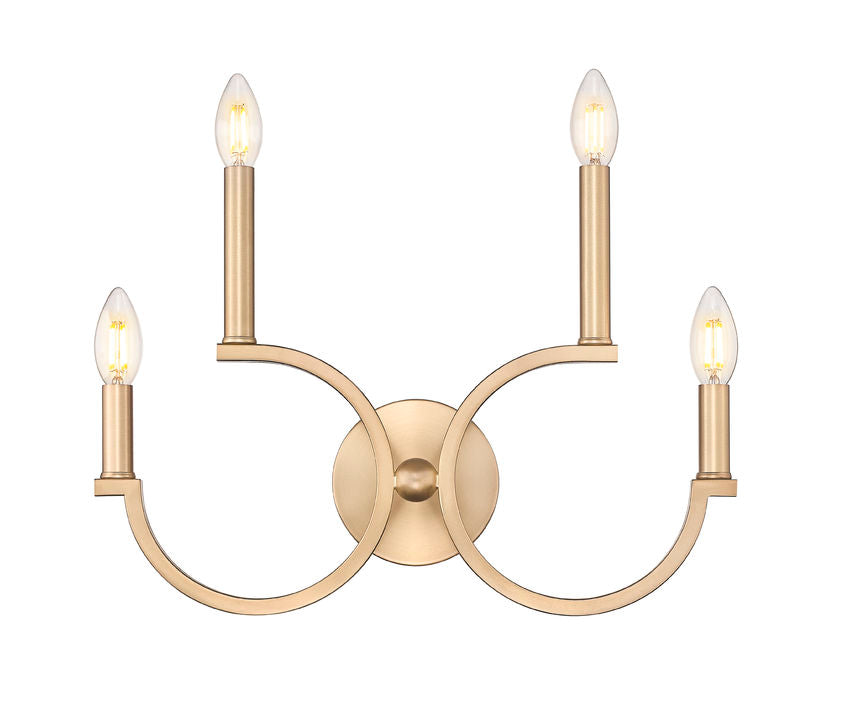 Z-Lite Cordelia Wall Sconce Modern Gold - Lighting House Orillia