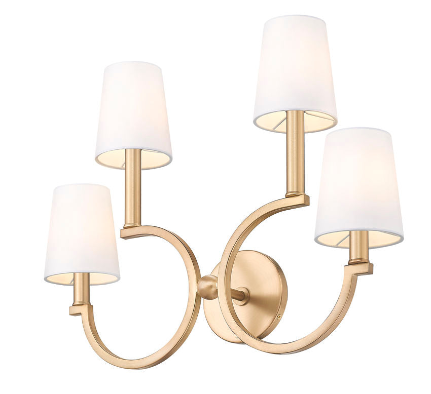 Z-Lite Cordelia Wall Sconce Modern Gold - Lighting House Orillia