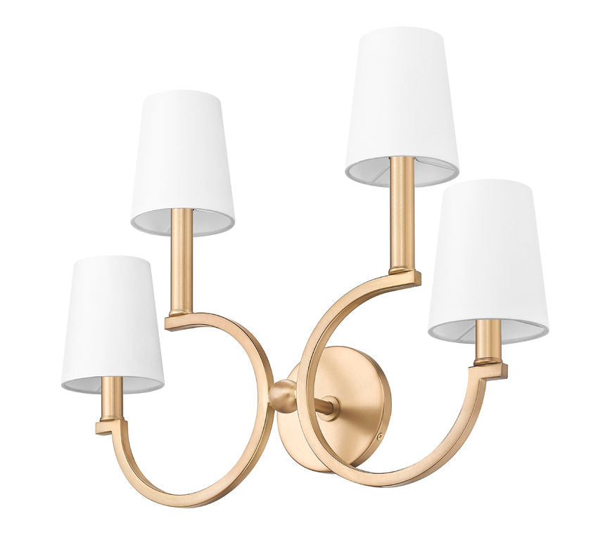 Z-Lite Cordelia Wall Sconce Modern Gold - Lighting House Orillia