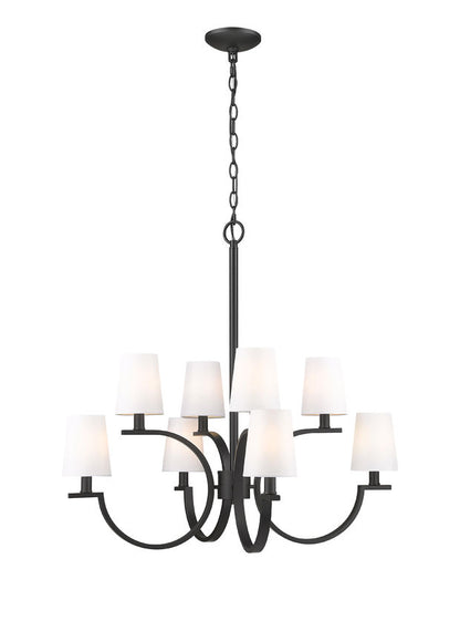 Z-Lite Cordelia Chandelier 8-Light Matte Black - Lighting House Orillia