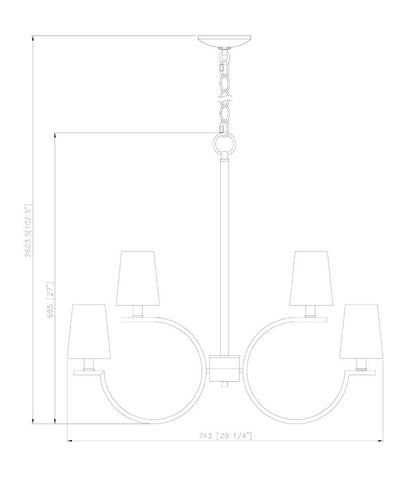 Z-Lite Cordelia Chandelier 8-Light Matte Black - Lighting House Orillia